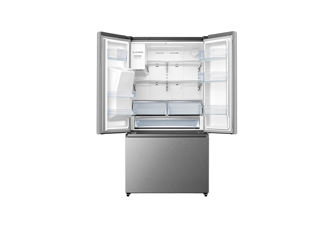 Refrigerateur Americain - Hisense  - Deux portes et un Tiroir  630Litres - Distributeur d'eau - RT-93WC1- Noir  + 06 Mois Garantie