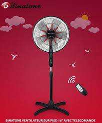 Ventilateur Sur Pied A-1612 RC – 16 Pouces – Télécommande – 3 Vitesses – Oscillation – 03 Mois De Garantie