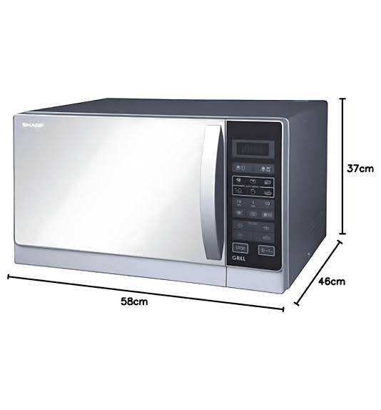 Micro-ondes avec Gril - Sharp - R-75MT(S) - 25 L - 900 W - 1000W - Argent - 03 Mois de Garantie