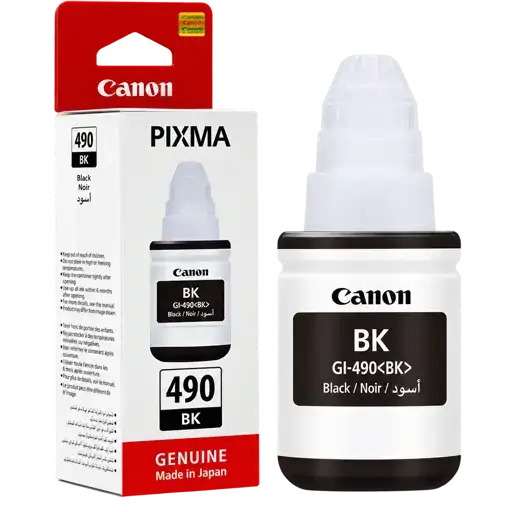 Encre noire - Canon GI-490BK –  135 ml pour PIXMA - G2410/G2411/G3410 - Garantie 06 Mois