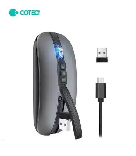 Souris Sans Fil  Moderne - Crystal À Double Récepteur USB-A Et USB-C – 06 Mois De Garantie