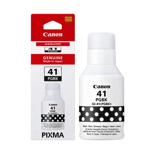 Bouteille d’Encre pigmentée Canon -  GI-41 PGBK Noir –  135 ml MegaTank - Garantie 06 Mois