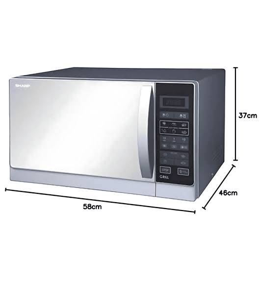 Micro-ondes avec Gril - Sharp - R-75MT(S) - 25 L - 900 W - 1000W - Argent - 03 Mois de Garantie