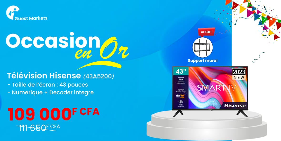 Promo télévision Hisense 50 pouces