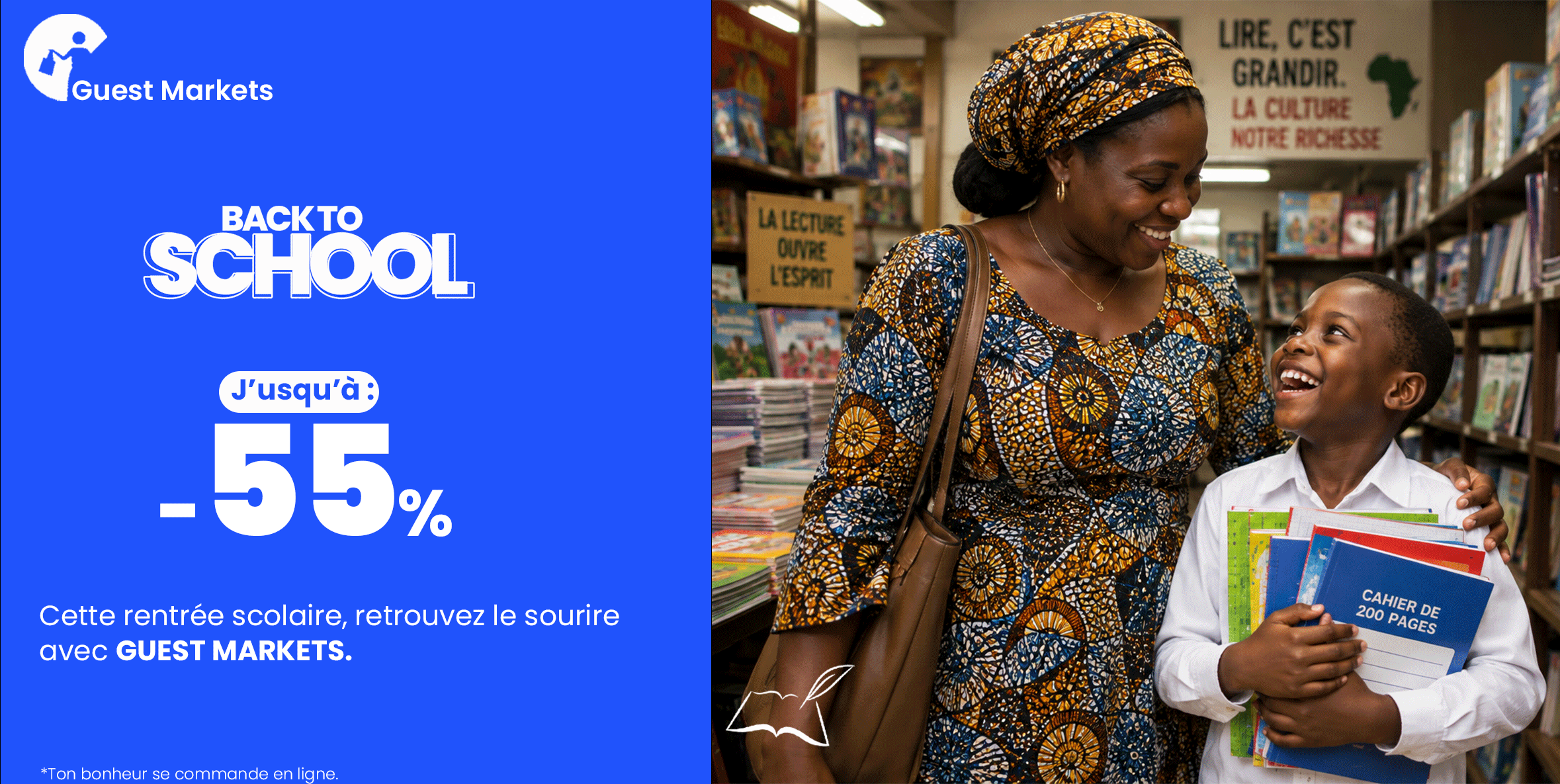 Back To school affiche chez Guest Markets
