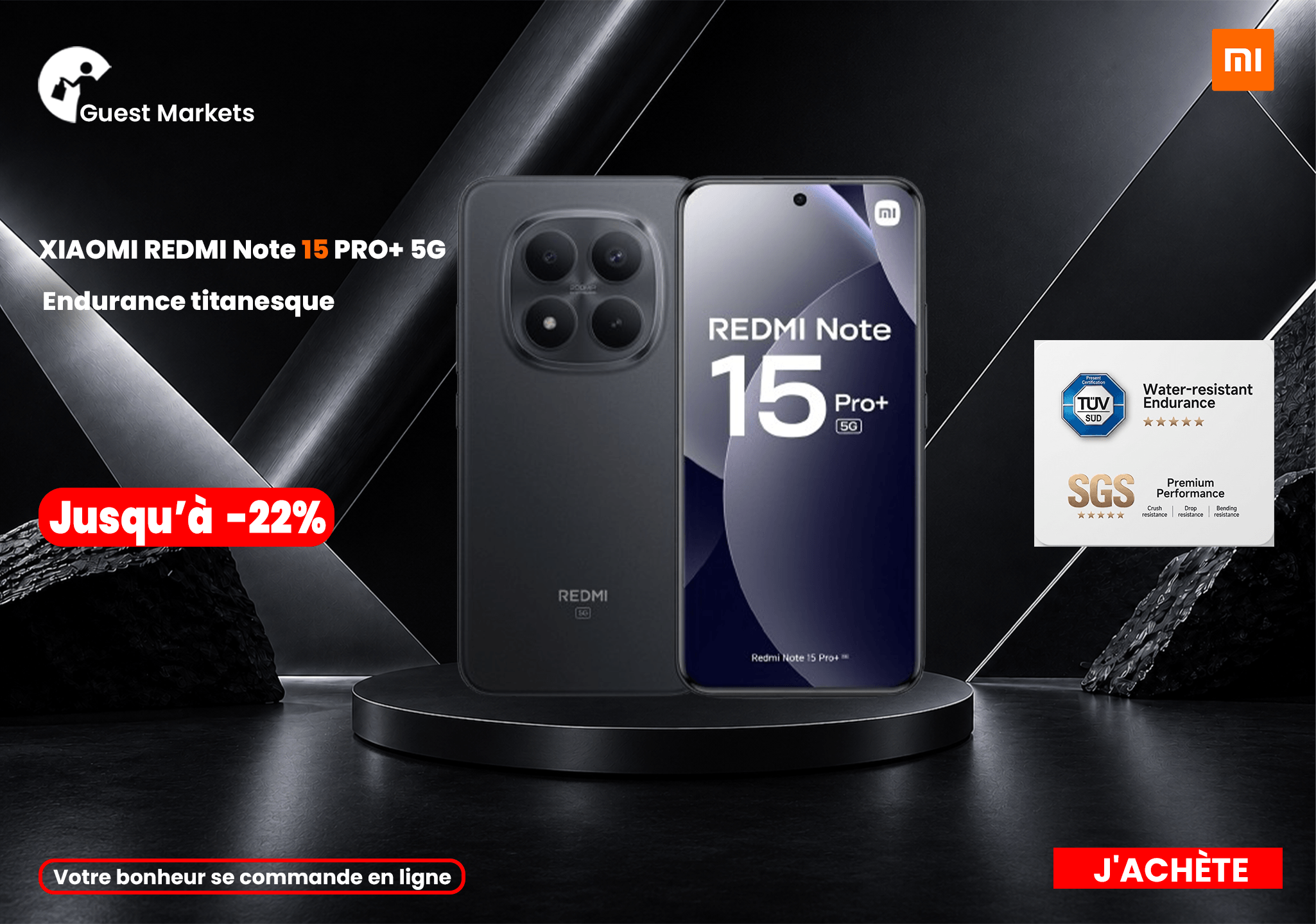Promotion Xiaomi Redmi Note 15 Pro+ 5G
