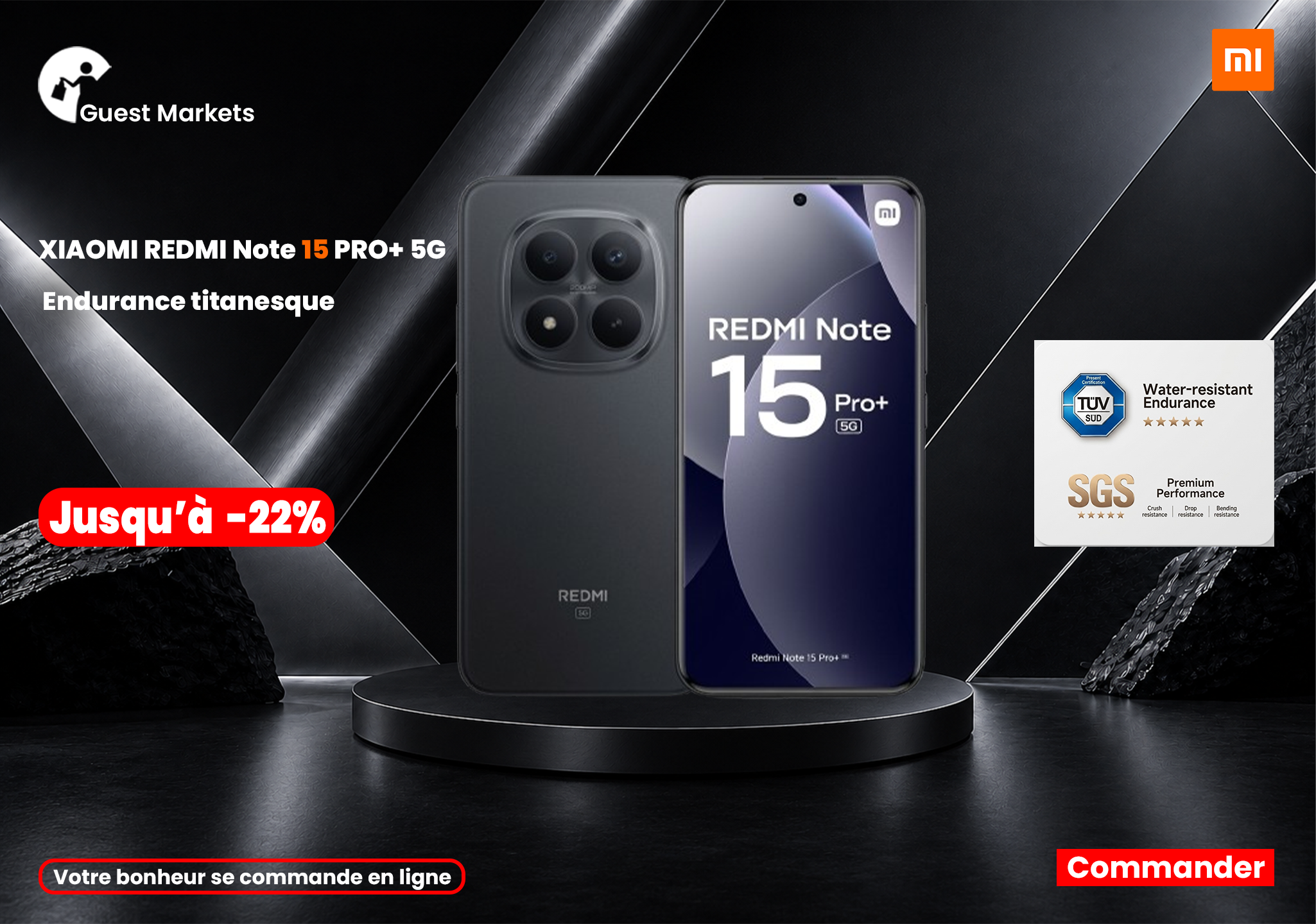 Promotion Xiaomi Redmi Note 15 Pro+ 5G